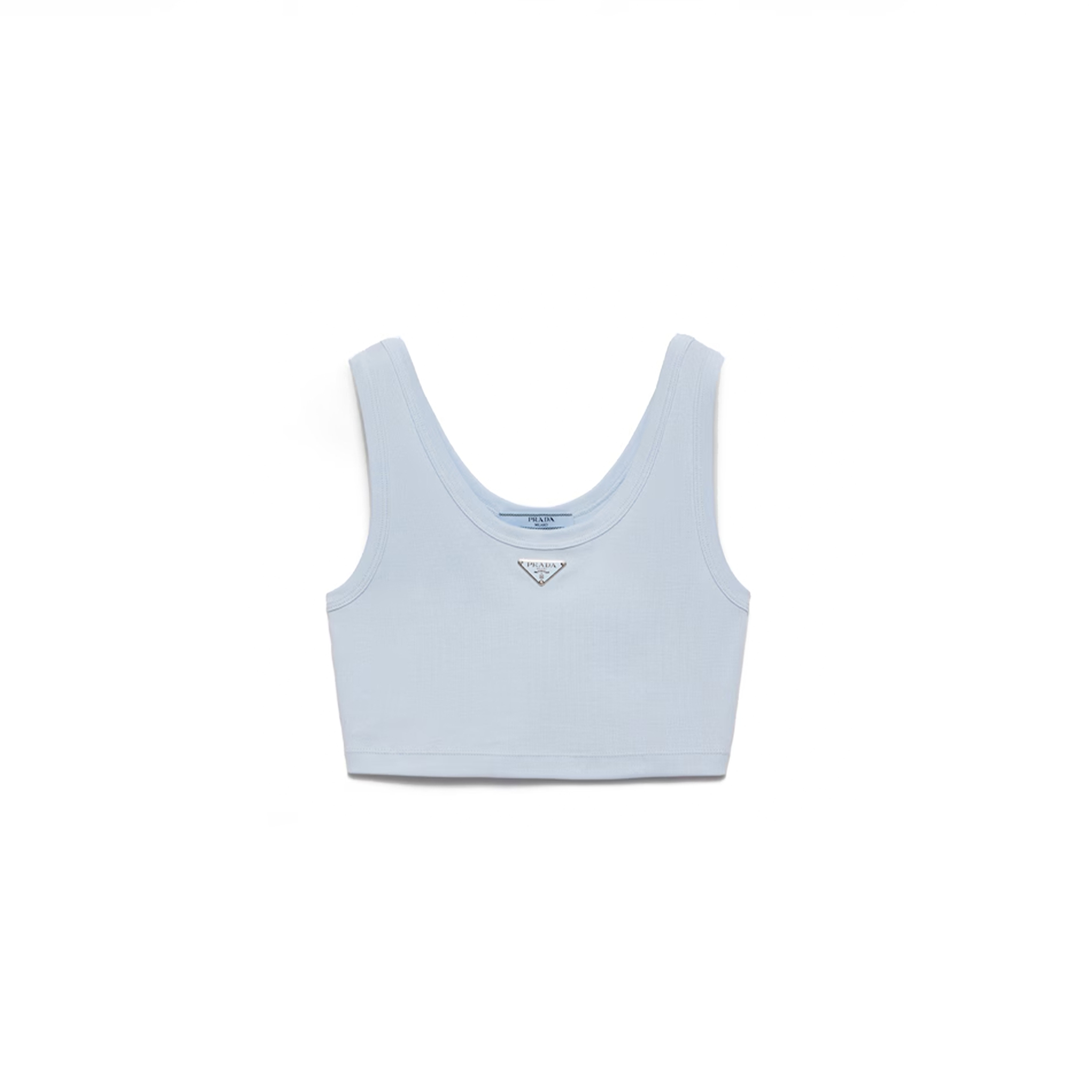PRADA RIBBED KNIT CROP TOP 39576